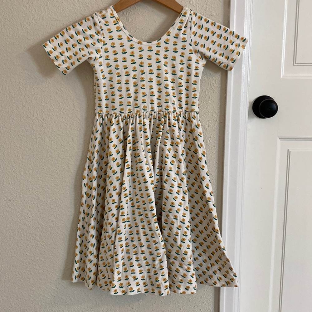 Alice + Ames short sleeve ballet dress in daisy